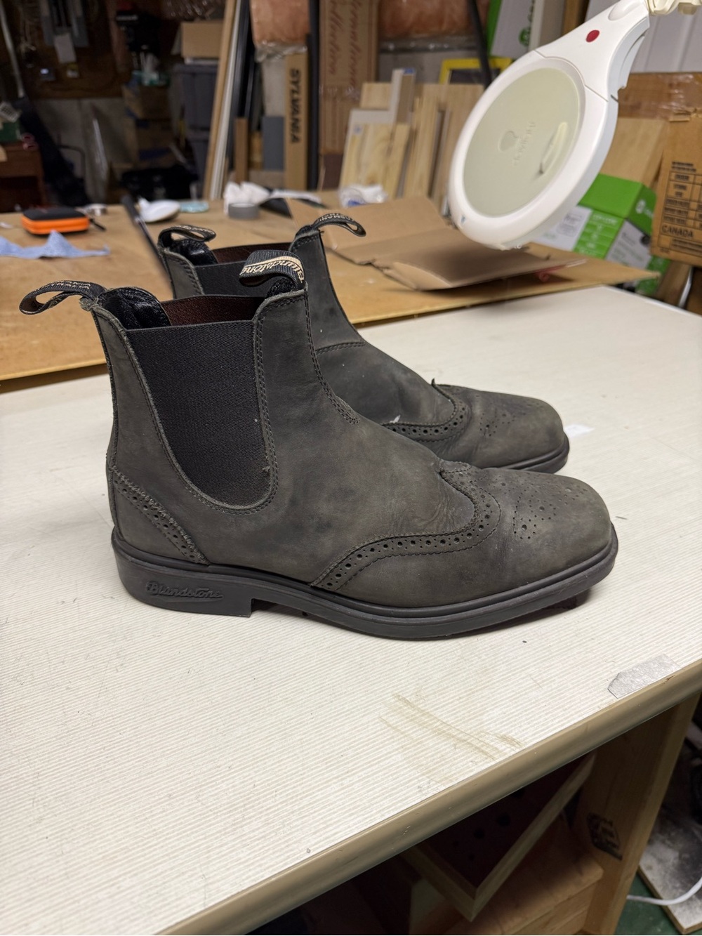 Blundstone Men's Chukka Brogue Boots - Charcoal Gray
